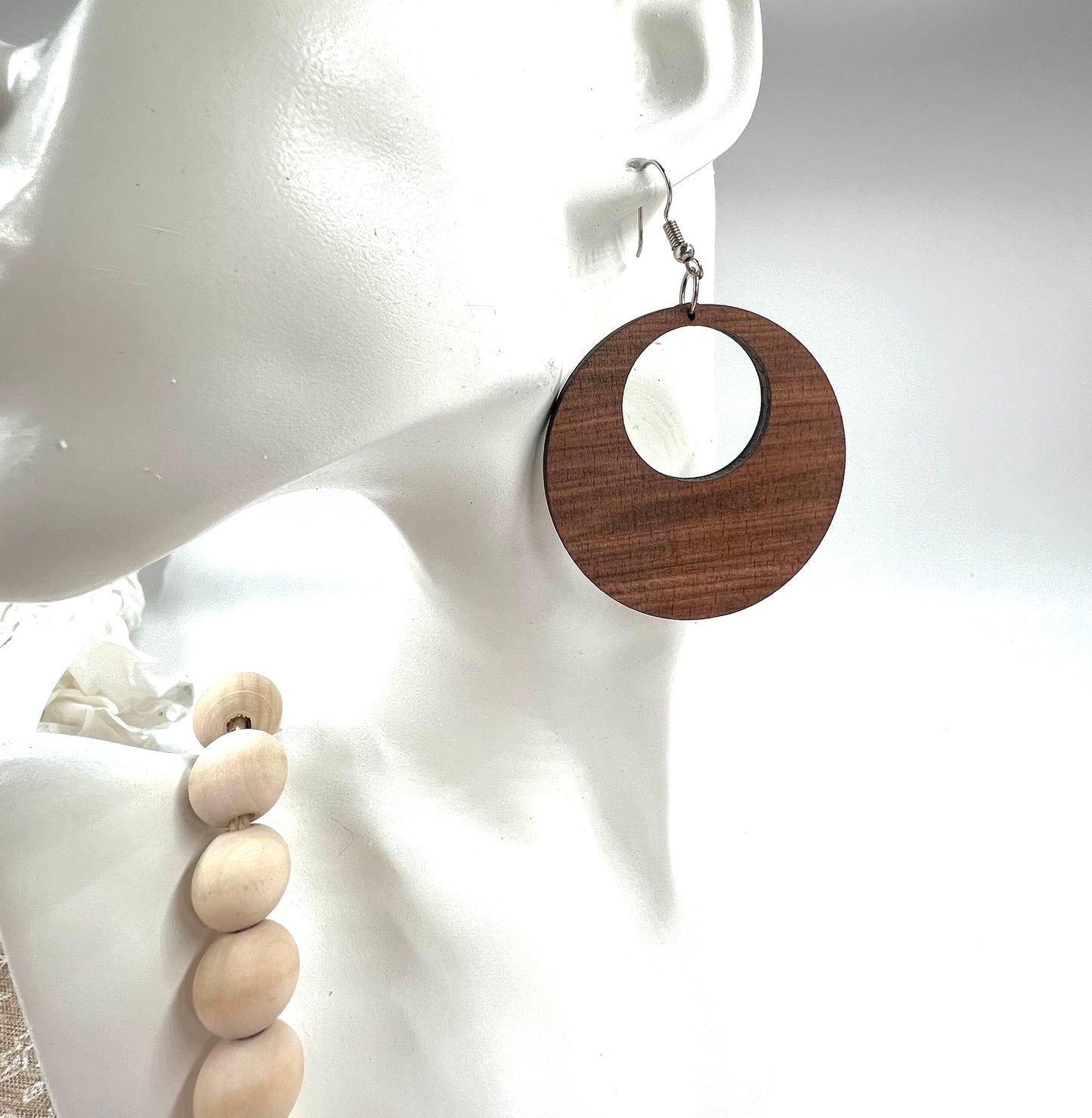 Wooden Earrings / Boho Style Earrings / Wood Earrings